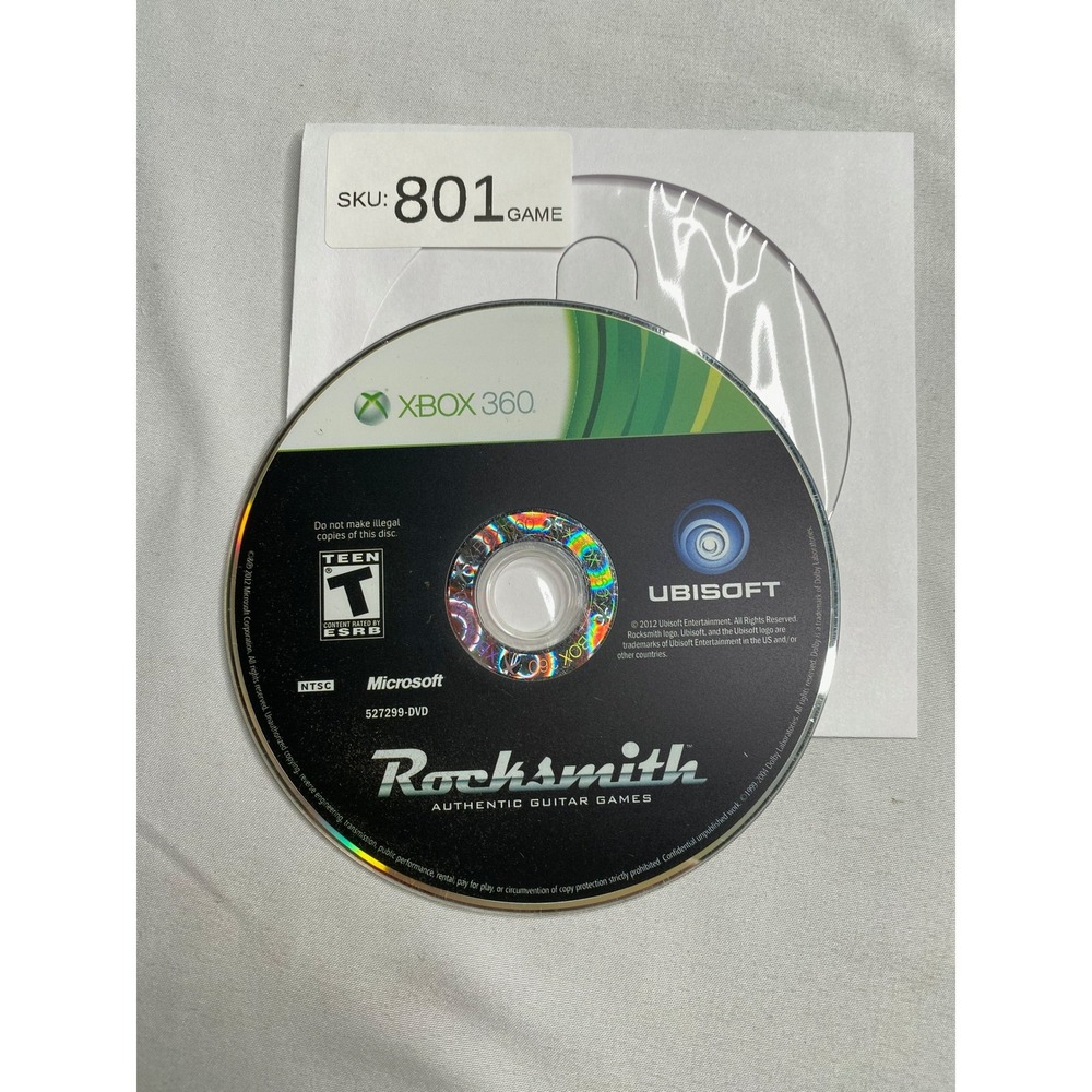 Rocksmith Authentic Guitar Games Microsoft Xbox 360